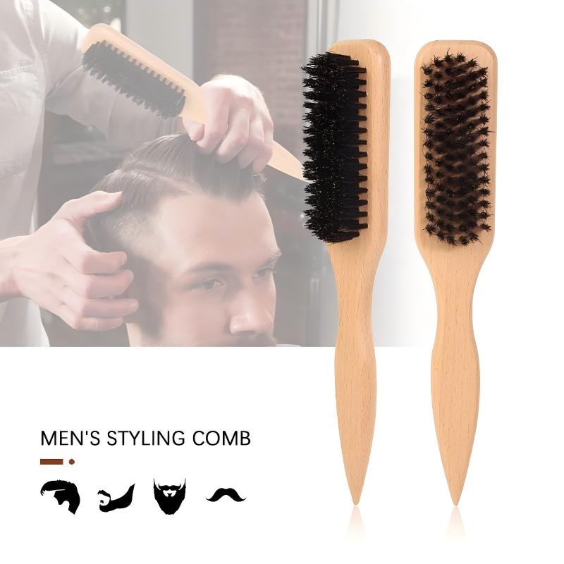 Men'S Grooming Tool - Мужская деревянная расческа для волос с