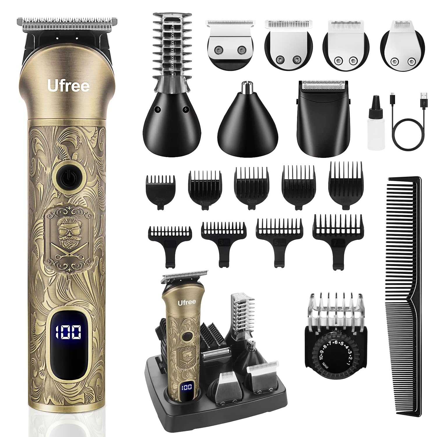 Men'S Grooming Images - Триммер для бороды 7-в-1, электрическая бритва