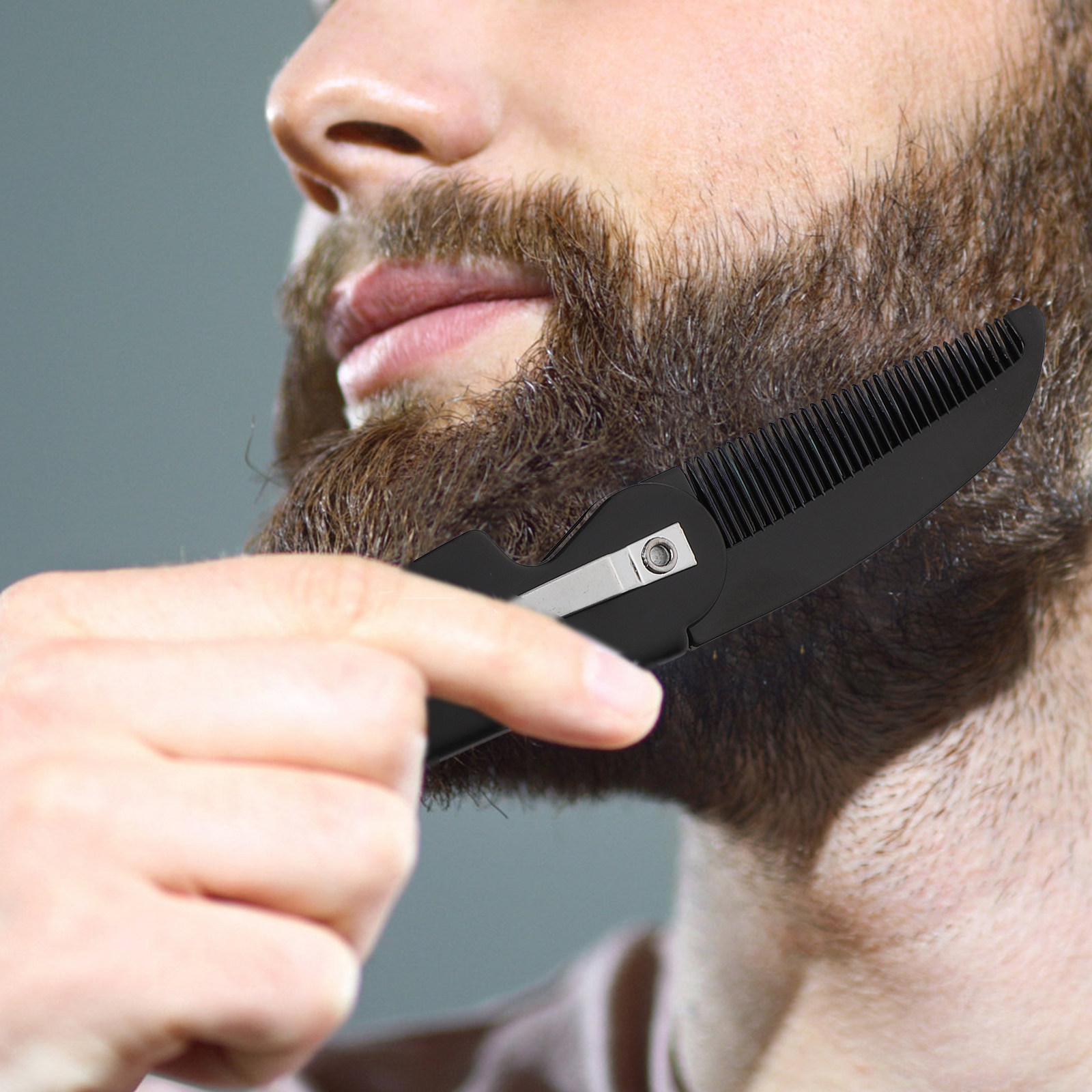 4 шт. складных карманных расче – обзор и цена Men'S Grooming Tool