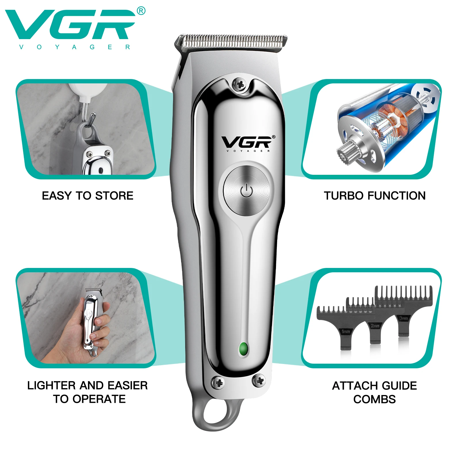 Триммер для волос VGR, професс – обзор и цена Men'S Face Grooming